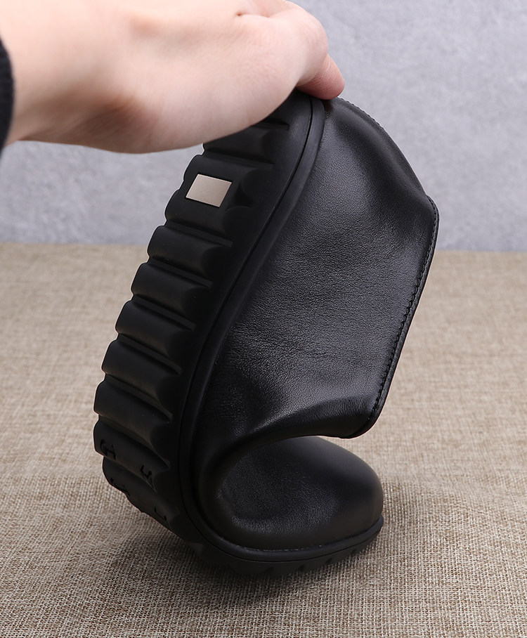 老北京布鞋男真皮圆口皮鞋软底爸爸鞋一脚蹬老人鞋牛皮老头鞋夏季详情12