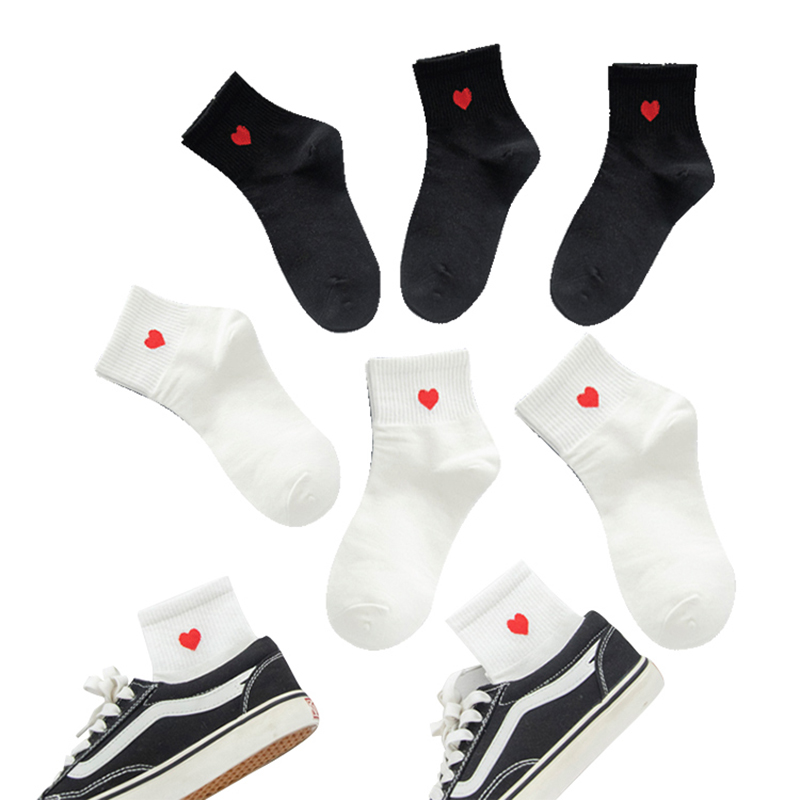Socks Children's spring and autumn in silo Sox Korean version College Wind school Soft 100 lap long cylinder Sox women's pure white loving cotton socks