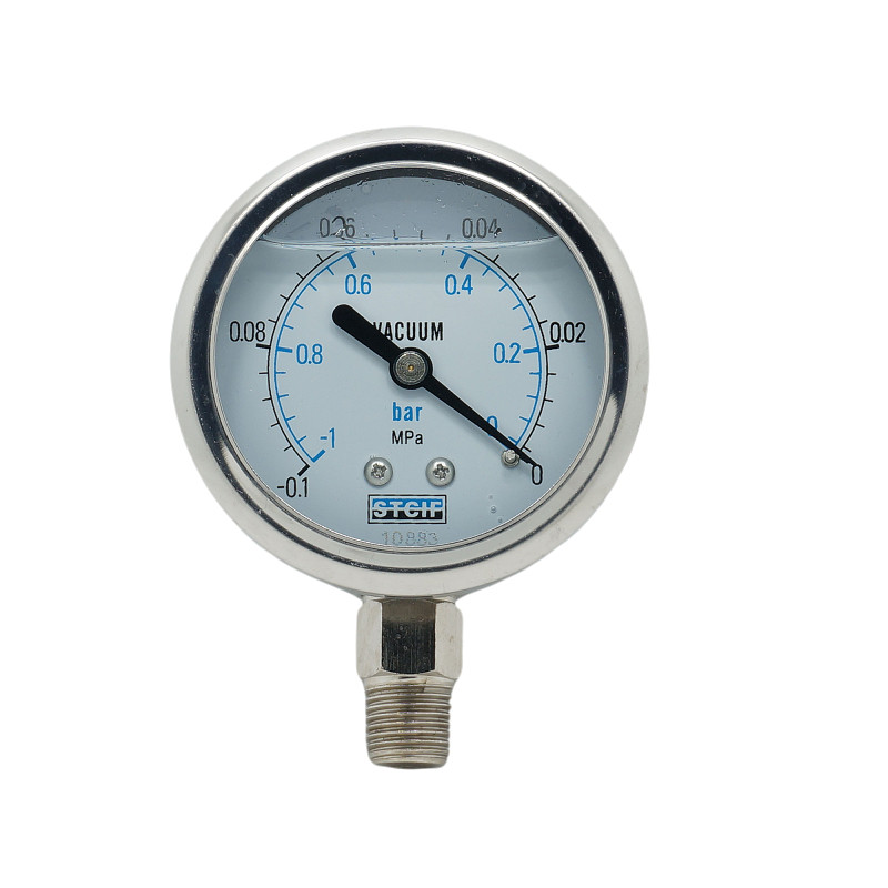 Shanghai Tianchuan instrument STCIF vacuum gauge oil pressure negative pressure seismic pressure gauge YNZ-60 negative pressure gauge -0.1-0MPA