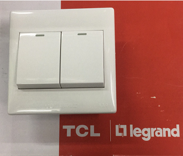 TCL International Electrotechnical K3 0 Double Switch Two Open Double Single Control with Fluorescent Switch Clearance Special Price