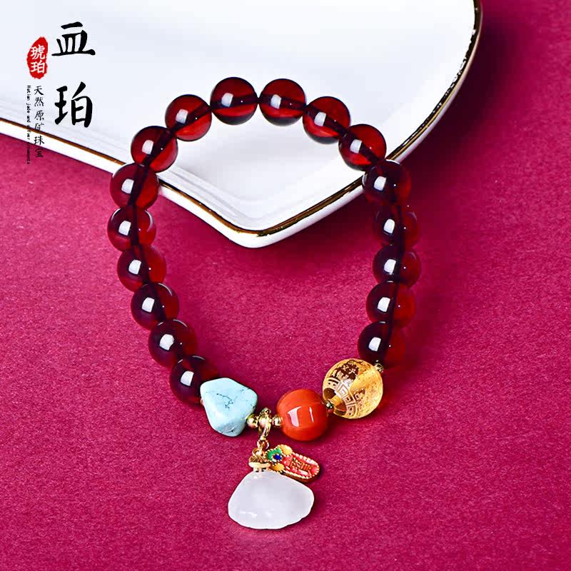 Zhenya Jewelry Natural Blood Pearl Ball String Female Spot