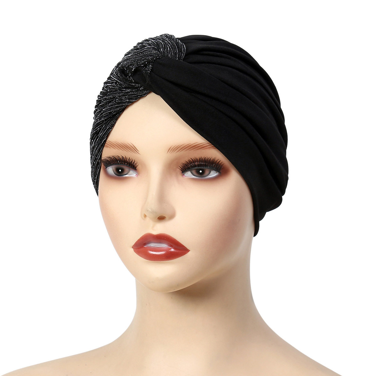 Turban cap hat поддержка шарф кепка многоцветный рукав голову шапку магический свет Шелк shally чалма кепка      