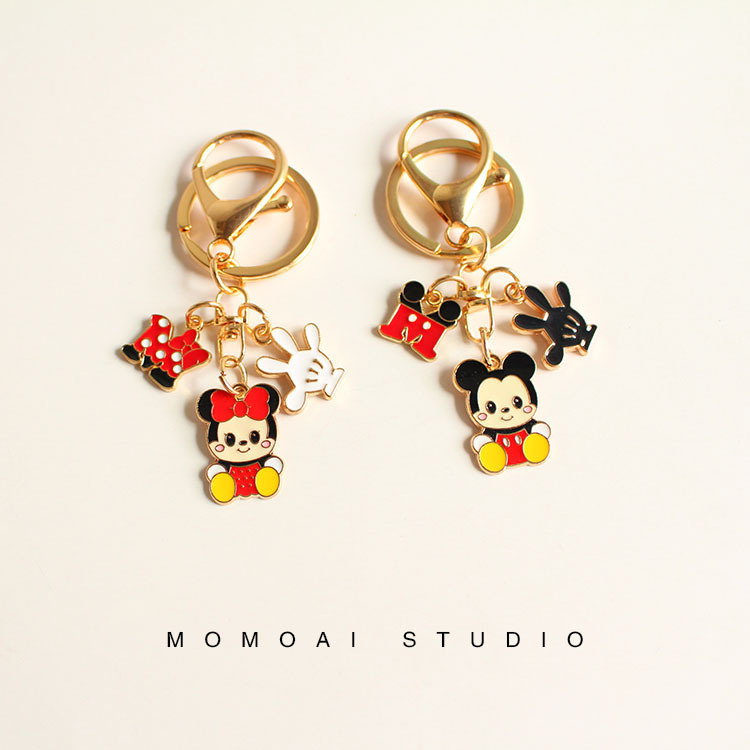 Cute Little Mouse Key Chain Keychain Pendant Women's Bag Decoration Gift Alloy Key Ring