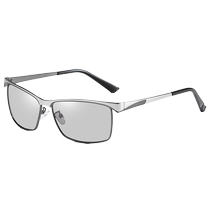 Color-changing sunglasses polarized mens drivers driving glasses night vision goggles special for driving day and night square frame sunglasses