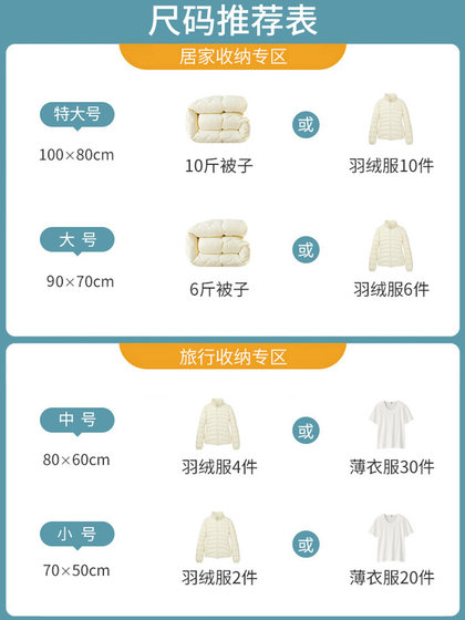 真空压缩袋被子衣服收纳袋棉被衣物羽绒服专用神器电泵抽真空袋子