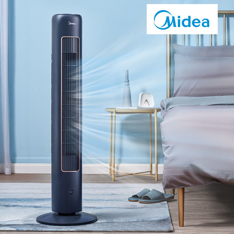 Beautiful tower fan electric fan Home mute mechanical electric fan No leaf fan on floor fan indoor negative ion