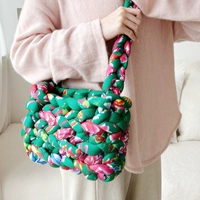 Зеленая большая сумка через плечо, набор материалов