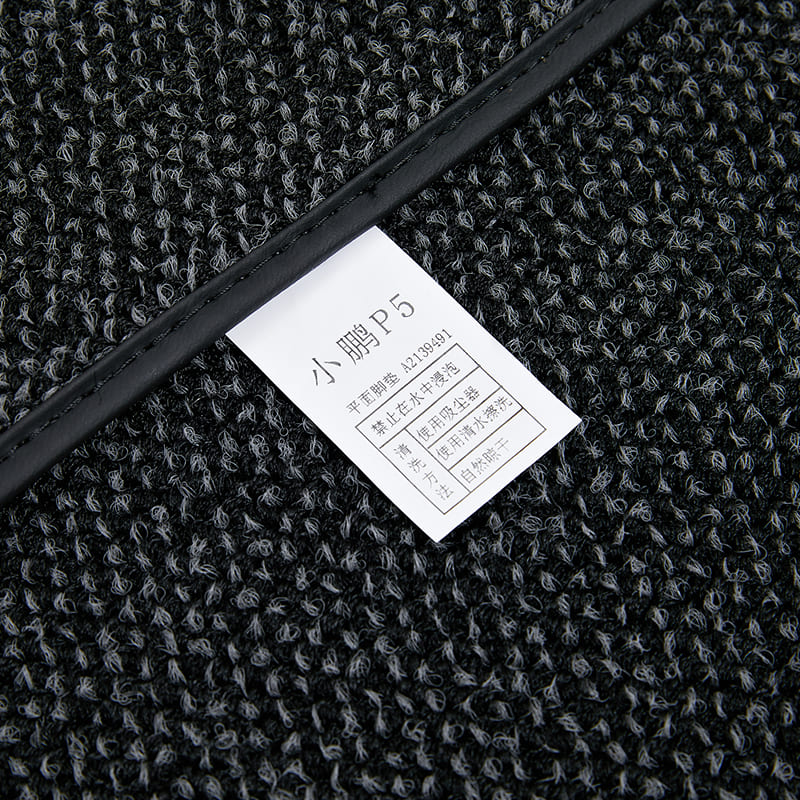 Xiao Peng Motors) P5 plant fiber foot mat with a