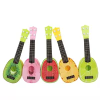 Trái cây trẻ em Ukulele Mô phỏng Phim hoạt hình Màu Guitar nhỏ Hawaii Ukulele Nhạc cụ Guitar Đồ chơi - Nhạc cụ phương Tây đàn morris