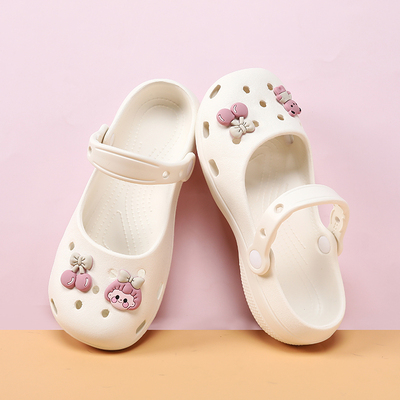 Children's Croc Shoes Girls' Slippers Summer New Style Girls' Non-Slip Soft Sole Lightweight Dance Shoes Mary Jane Sandals — 5