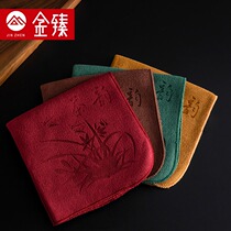 Absorbent thickened tea towel Tea cloth Tea set accessories Tea table towel Tea ceremony Tea mat rag Tea table High-grade tea towel cover towel