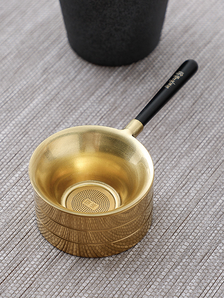 Brass tea drainer Creative tea filter Tea filter Tea separator Tea drain bracket Tea filter Tea set accessories Tea maker