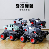 Hot selling small boy cross-country collision resistance to bullet jump inertia transformers child bounce toy car model