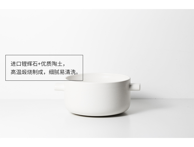 Boss on cascading Japanese ceramic casserole creative household double belt steamer flame to hold to high temperature simmering stew