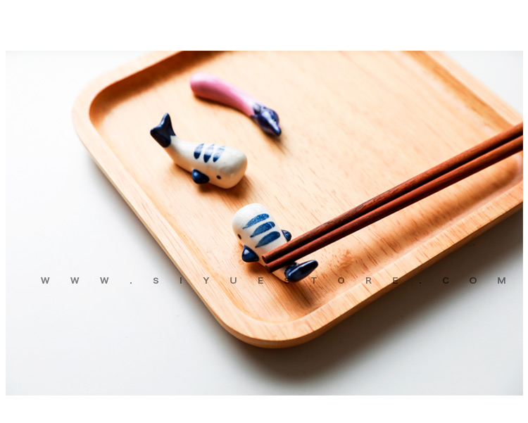 Stupid boss month of ceramic small vegetables rabbits chopsticks chopsticks rack Japanese creative panda express flowers pillow chopsticks