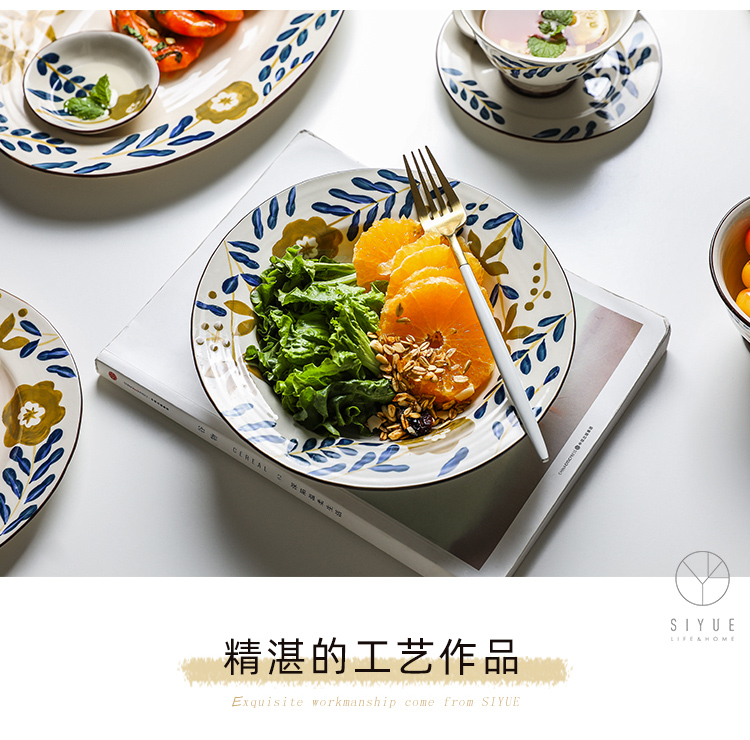 Boss on li spend hand - made ceramic tableware northern rural household cooking dish food dish fish dish rainbow such as bowl millet rice bowl