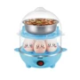 Máy đánh trứng đa chức năng Máy luộc trứng một lớp hấp trứng tự động tắt trứng mini nhà nhỏ - Nồi trứng 	nồi lẩu mini hàn quốc