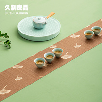 Long-made Good Products Day Style Tea Mat Waterproof Cotton Numb Zen tea Butch Xiaoqing New Table Flag utilitarian Tea with spare parts