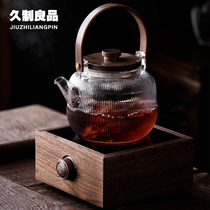 Hupeach Wood Fully Automatic Electric Pottery Stove Cooking Tea Instrumental Kongfu Tea With Steamed Tea Cooking Teapot Small Tea Stove Suit Home