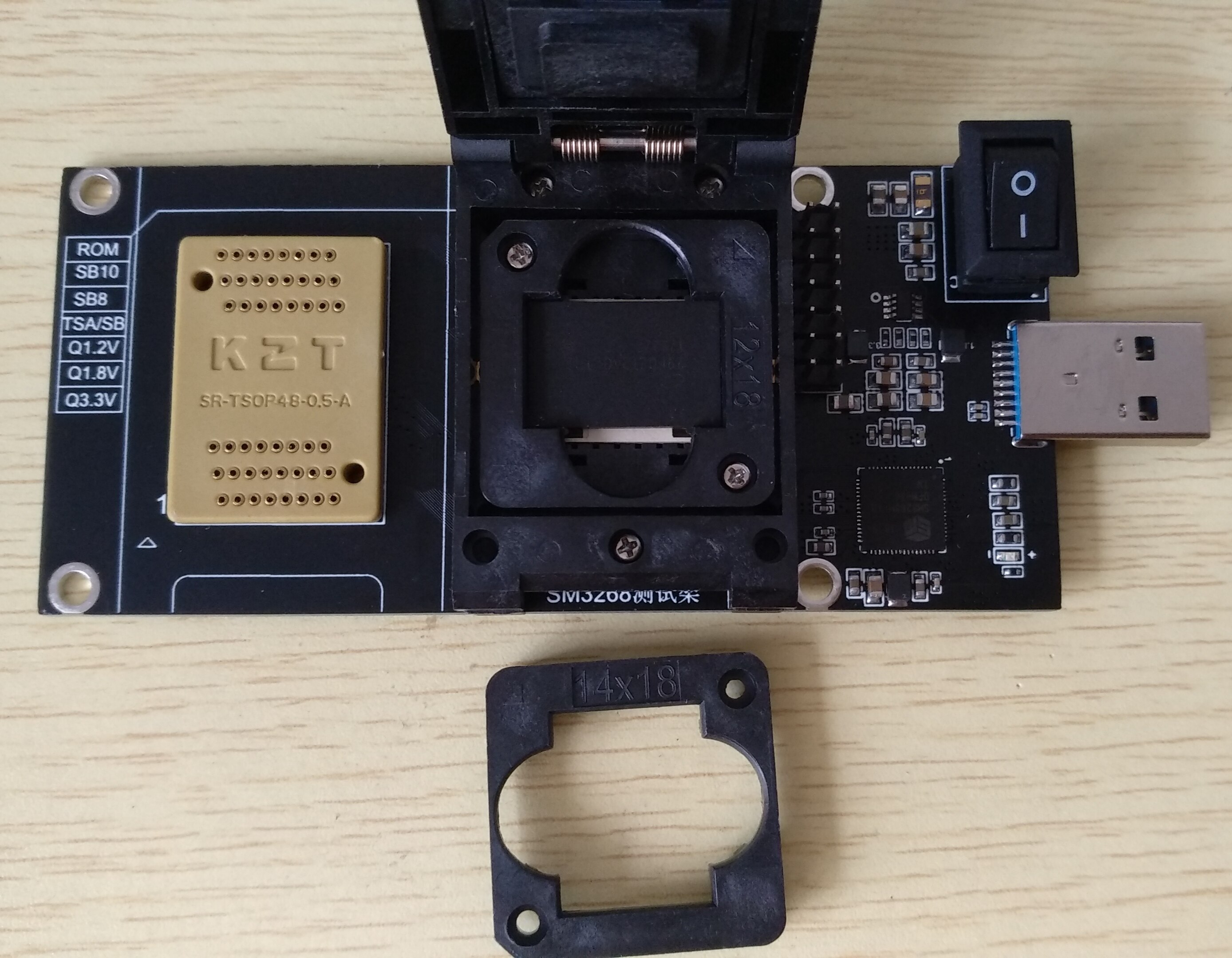 SM3268 Test stand U disk empty rack Flash memory BGA132 152 8CE TSOP48 4CE