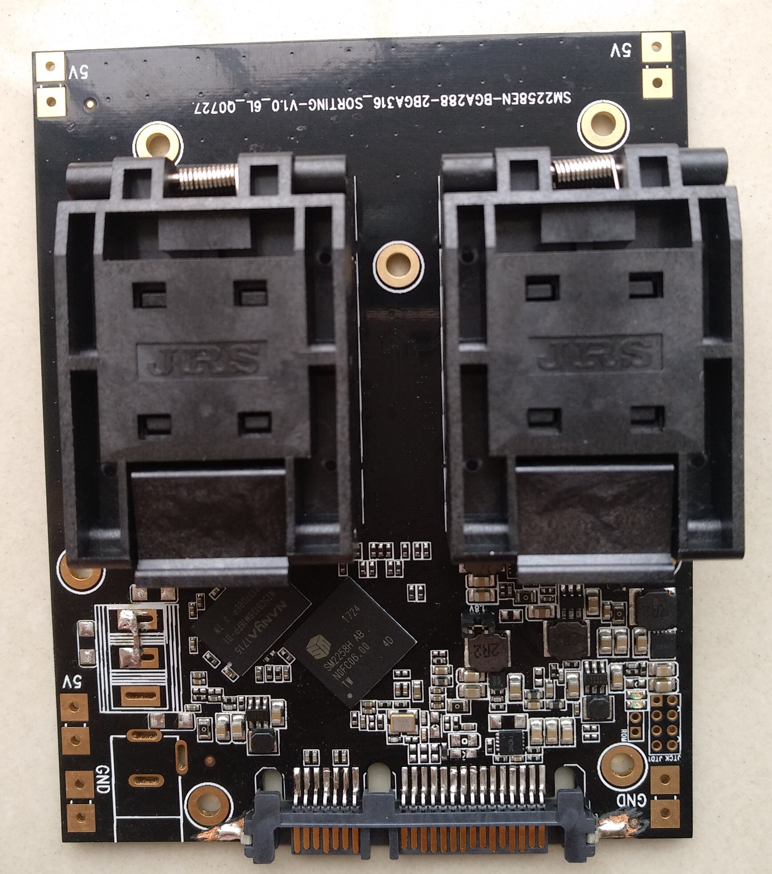 Huirong SM2258H test rack U disk flash particle empty rack Flash memory BGA316 32CE
