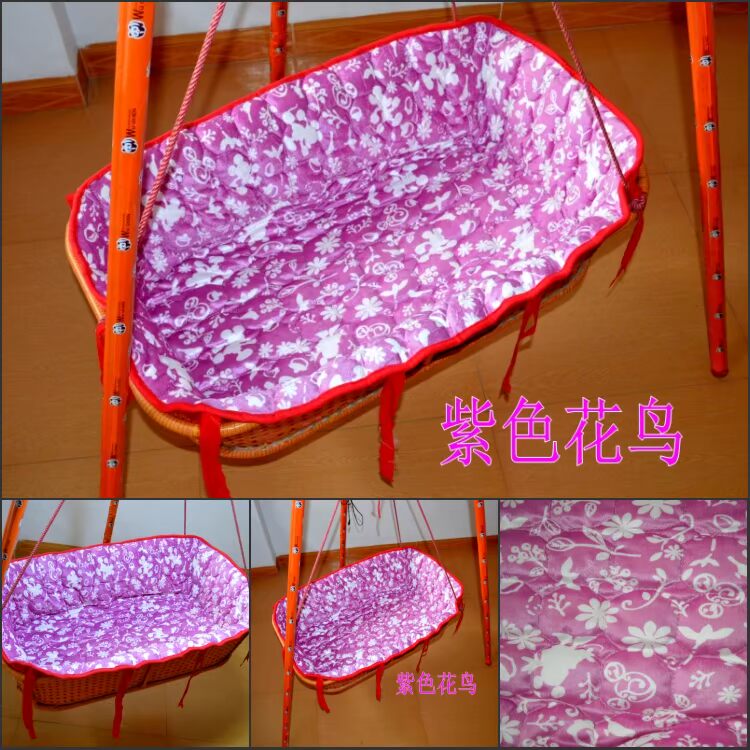 Triều Châu bé nôi nệm pad sơ sinh bé con lắc điện lên xuống flannel bộ giường ấm áp - Nệm nệm kim cương 1m6