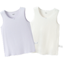 (Same style in the mall) Balabala girls vest childrens sleeveless small and big childrens bottoming pajamas lace two-piece