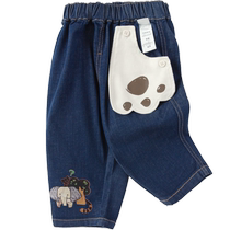 (Picture Book Joint IP) Balabala Baby Pants Boys Jeans Girls Casual Pants 2024 Autumn Clothes Cute