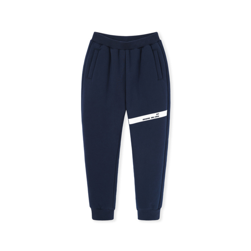 Balabala childrens quần bé trai cộng với quần nhung rõ ràng hàng thật trong trẻ em lớn sweatpants ấm thời trang dày.