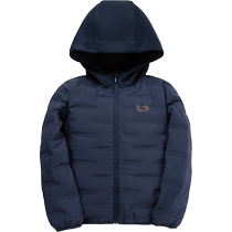 Balabala childrens clothing for boys and girls autumn and winter down jackets for middle and older children hooded warm jackets gradient splicing