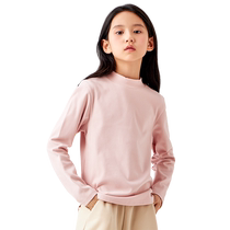 Balabala childrens clothing childrens long-sleeved T-shirt winter skin-friendly high collar boys bottoming thermal underwear girls autumn clothes
