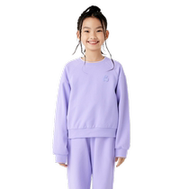 (Same style in the mall) Balabala childrens clothing girls long-sleeved suit 2024 autumn new loose two-piece trendy set