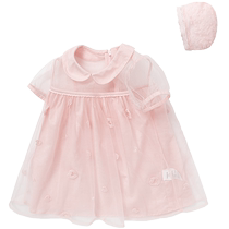 Balabala girls dress baby baby princess dress summer thin pink puffy skirt gauze skirt children