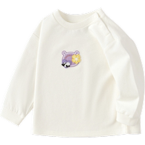 (Same style in the mall) Balabala childrens clothing t-shirt baby girl long-sleeved top bottoming shirt 2024 new autumn clothing