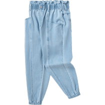 Vêtements pour enfants Balabala jeans pour filles vêtements dautomne pour enfants pantalons pour enfants moyens et grands pantalons papa tendance