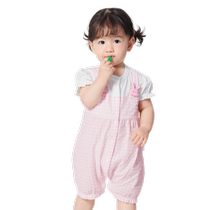 (Same style in the mall) Balabala newborn baby jumpsuit for girls going out and summer clothes