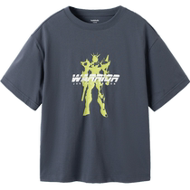 Balabala childrens clothing boys overalls childrens pants summer clothes medium and large childrens outdoor style casual trousers alphabet trend