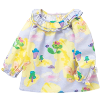 Ballabala bébé shirt chemise fille chemise fille chemise enfant bas vêtements écrasés en bas de lart et de la marée dair