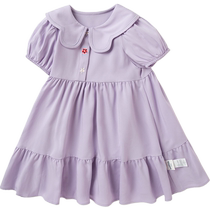 (Same style in the mall) Balabala childrens clothing childrens skirts girls dresses summer clothes for babies