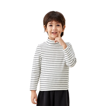 Balabala childrens clothing childrens long-sleeved T-shirt winter skin-friendly high collar boys bottoming thermal underwear girls autumn clothes