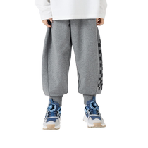 Balabala childrens clothing boys trousers childrens loose leggings 2024 autumn new trousers checkerboard print