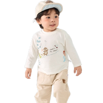 (Same style as Le Fun IP Mall) Balabala childrens T-shirt boys and girls long-sleeved tops 2024 autumn style