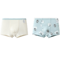 (Same style in the mall) Balabala childrens underwear boys boxer shorts cotton four-corner baby childrens two-pack