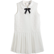 (bp delicate fashion) Balabala high-end 23 spring Heavy work rabbit Similar to collage girl sleeveless dress