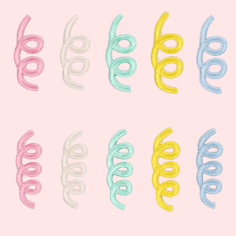 Self-adhesive cloth patch retro small ring mobile phone ipad protective shell embroidered cloth with decorative appliquise multicolor color optional