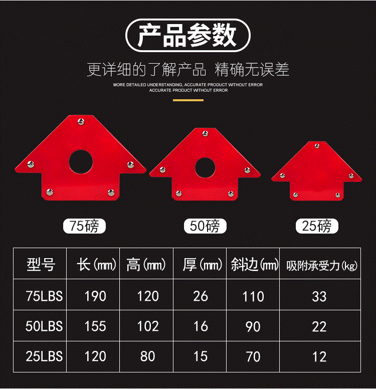 Sửa chữa nam châm khung cố định clip dụng cụ định vị công cụ hàn cố định hàn sửa góc từ 10.000 - Dụng cụ thủy lực / nâng giá bơm thủy lực bánh răng