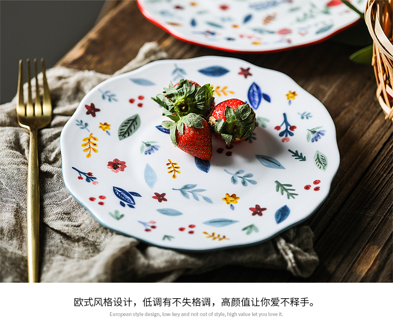 Japanese express animals ceramic tableware suit for job baby cartoon plate household creative dishes for breakfast