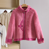 Welfare price 69 99 Star series motorcycle style velvet lamb wool jacket brand counter womens clothing