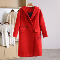 Welfare price 59 9 ● Wu series fashion hooded long coat Jimmy brand discount womens tide