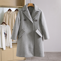 Promotional price 39 9 Z series temperament pure color wool woolen coat brand discount clearance womens clothing